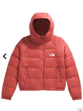 The North Face Pink Hooded Puffer Jacket